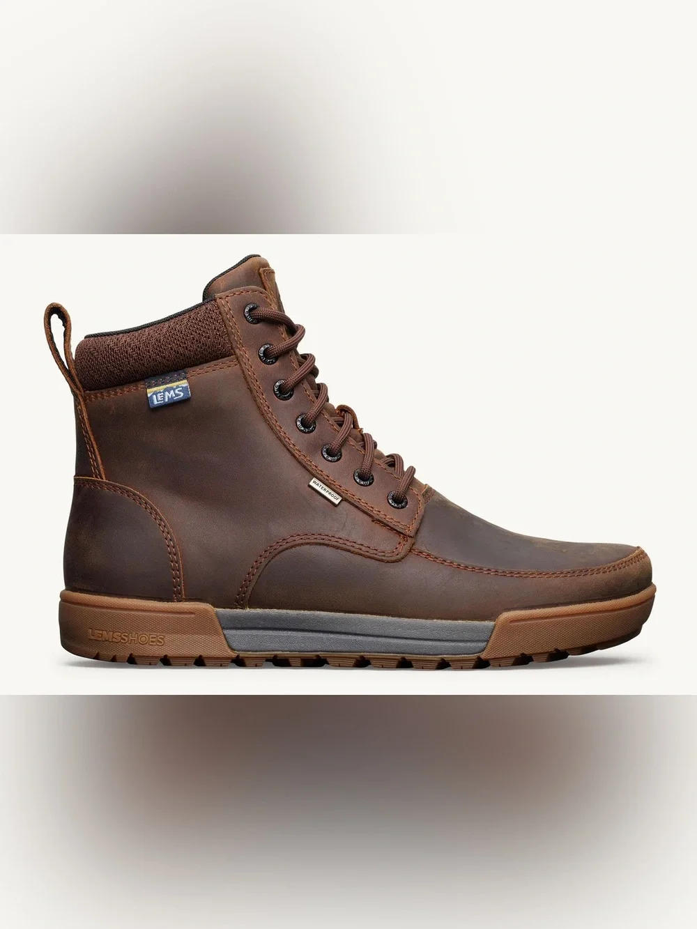NEW Lems Shoes Men’s Boulder Summit Waterproof Leather Boots - 9.5